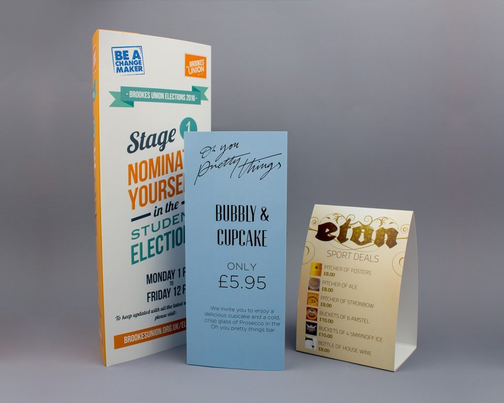 Table Tents Printing Cheltenham
