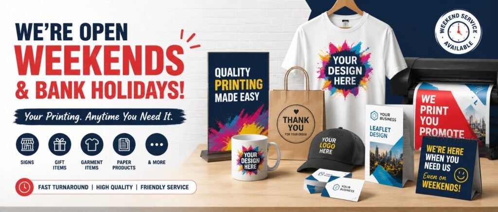weekend printing service Cheltenham